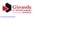 Tablet Screenshot of carto.gironde.fr
