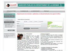 Tablet Screenshot of marches-publics.gironde.fr